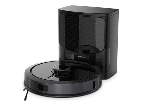 Nedis SmartLife robotstøvsuger lasernavigasjon | Wi-Fi | Kapasitet oppsamlingsbeholder: 0,6 l | Automatisk lasting | Maksimal driftstid: 240 min | Sort