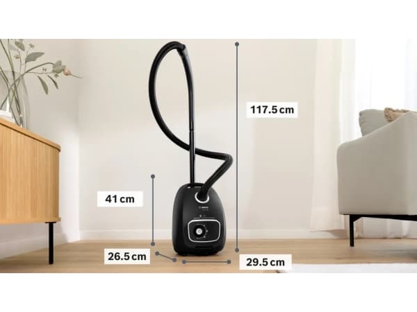 Bosch Serie 4 BGB41BA1, 600 W, Torr, Dammpåse, 4 l, Filtrering, 75 dB