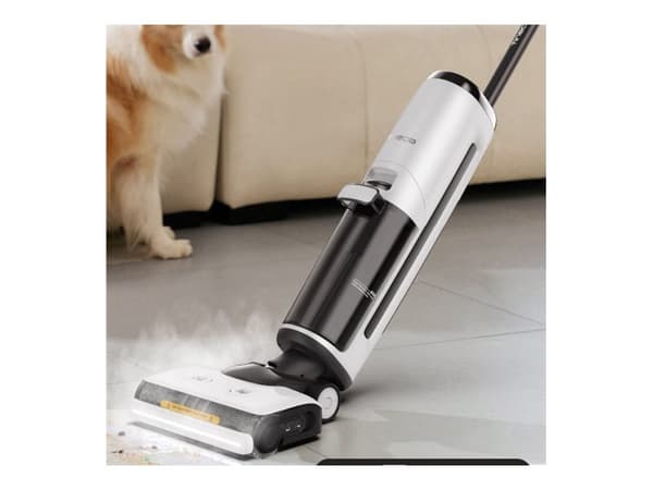 Tineco FLOOR ONE S7 Steam Plus - Gulvrenser - pinne - uten pose - uten kabel - hvit/svart