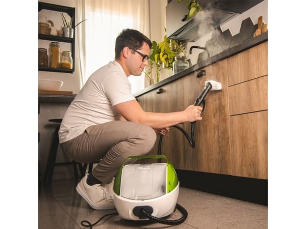 Polti Vaporetto Pro 8X Eco Plus, Dampvasker (sylinder), Sort, Grønn, Hvit, Knapper, Aluminium, 1900 W, AC
