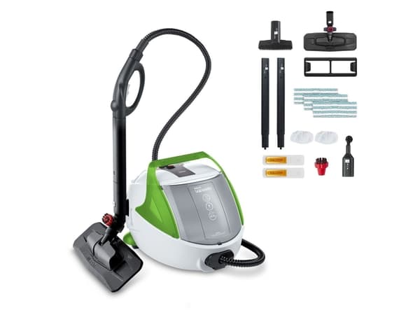 Polti Vaporetto Pro 8X Eco Plus, Dampvasker (sylinder), Sort, Grønn, Hvit, Knapper, Aluminium, 1900 W, AC