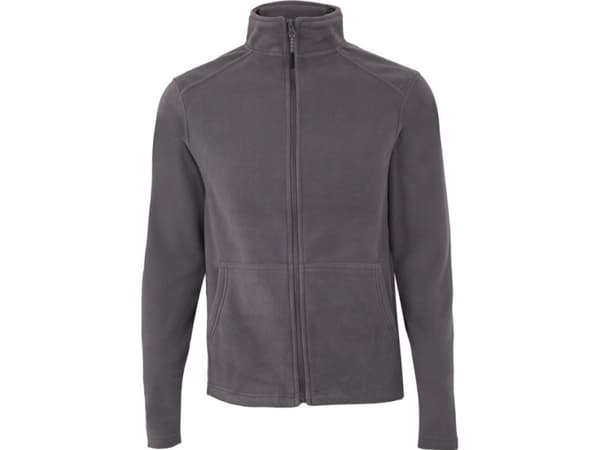 FLEECE MK610V zip-up sweater, gray, size L