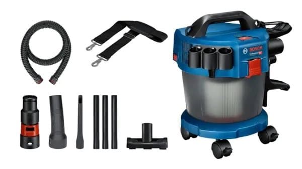 Bosch GAS 18V-10 L Professional, Kuiva ja märkä, Musta, Sininen, L, 10 L, 6 L, 24 l/s