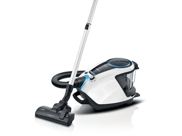 Bosch Serie 8 BGS7SIL1, Sylindervakuum, Tørr, Uten pose, HEPA, Filtrering, 64 dB Sort, Hvit