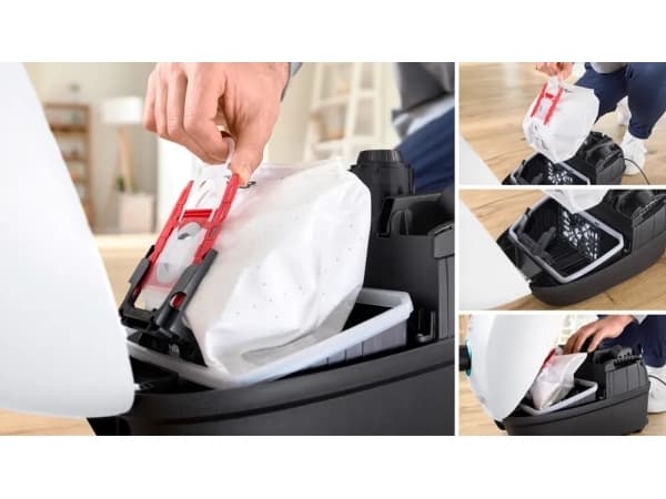 Bosch Serie 4 BGD41HYG, 600 W, Drum vacuum, Dry, Dust bag, 4 L, Allergy filter