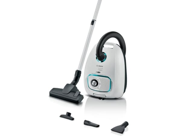 Bosch Serie 4 BGD41HYG, 600 W, Drum vacuum, Dry, Dust bag, 4 L, Allergy filter