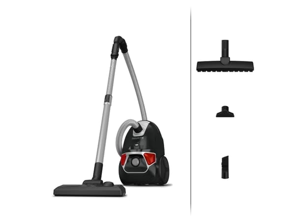 Rowenta Compact Power RO3955EA, 900 W, Kanisteriimuri, Kuiva, Pölypussi, 3 L, Hygieniasuodatin musta, Punainen