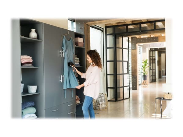 Philips Steam&Go 1 300 W, jopa 24 g/min Kannettava vaatehöyrystin, Höyryharja, 0,07 L, 1 min, Musta, Kulta, 24 g/min, 3 m