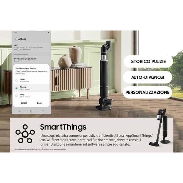 Håndholdt støvsuger Samsung VS28C9784QK/WA Sort