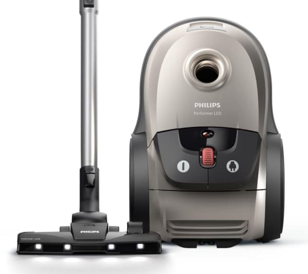 Philips XD8152 - Støvsuger - kanister - pose - shell gray Grå, Metallisk