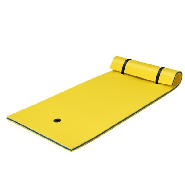 Vattenmatta, 87"x36"x1.5", Gul