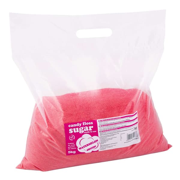 Värillinen punainen sokeri vesimelonimakuiseen hattara 5kg