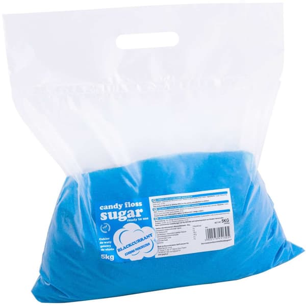 Värillinen sininen hattarusokeri mustaherukkamakuisella 5kg
