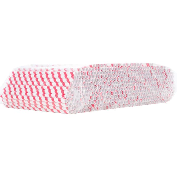 Papir candy sticks 6/270mm - hvid og rød 500 stk.