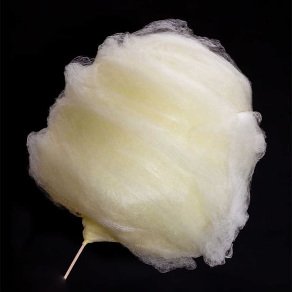 Farvet sukker til bomuld, gul, naturlig bomuldssmag, 1 kg