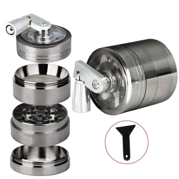 4 Layers Herb Tobacco Spice Weeds Grass Aluminium Grinder