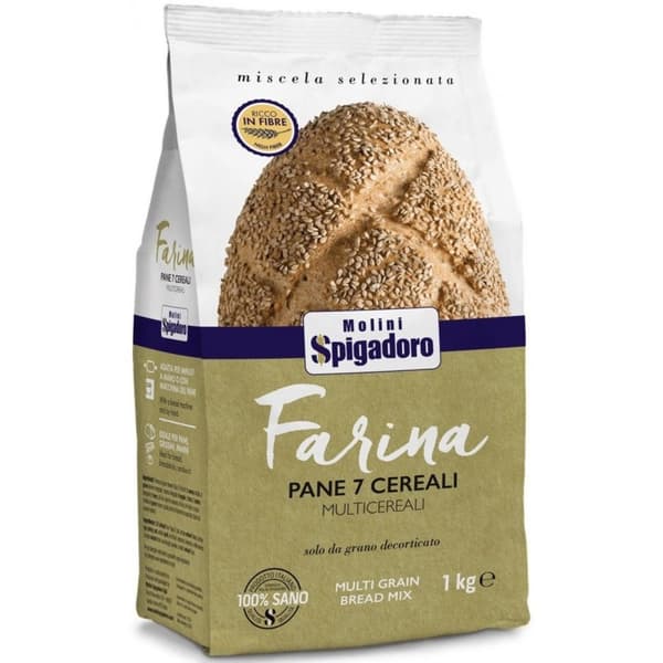 Italiensk melbrød Bland mel til PIZZABRØD OG FOCACCIA 1 kg Spigadoro