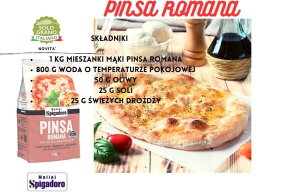 Mel til pizzadej Bland til tilberedning af Spigadoro Pinsa 1 kg