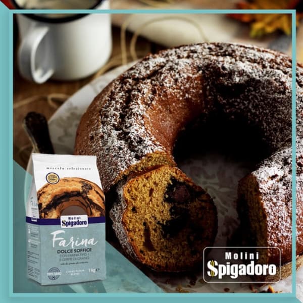 Italialainen vehnäjauho tyyppi 1 Jauhot kakkuihin ja jälkiruokiin Spigadoro 100% 1kg