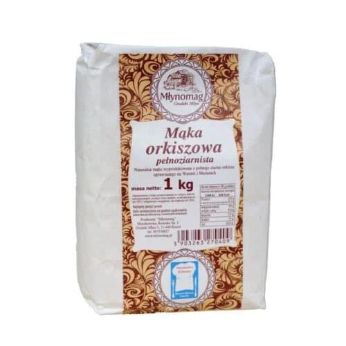 Luomu täysjyväspelttijauho 1000g / Młynomag