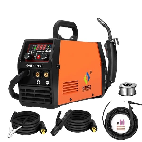 MIG svejser, 110V/220V strømkilde, 3 i 1 Synergy with a Tig Gun