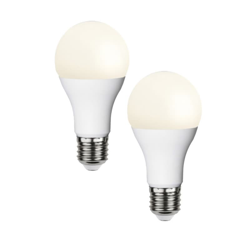 2-p LED-lampa Opal E27 2700K och har hög färgåtergivning, RA90