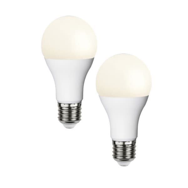 2-p LED-lampa Opal E27 2700K och har hög färgåtergivning, RA90