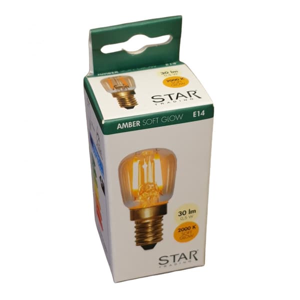 1st LED-Lampa Amber E14 DECOLED för fönster- och bordslampor mm