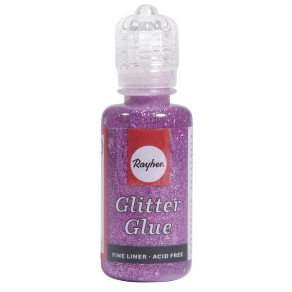Metallic glittrande lim Hotpink 20 ml
