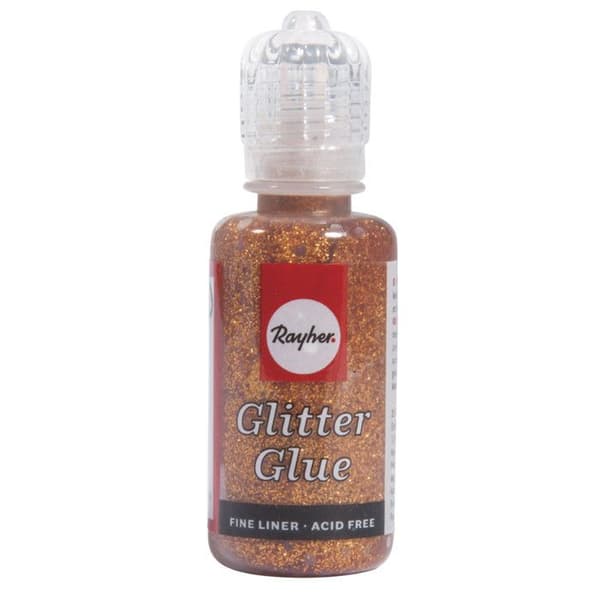 Glittrande metallisk lim Koppar 20 ml