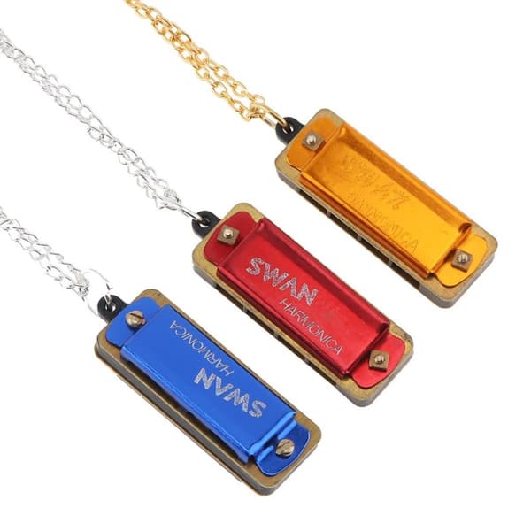 3 mini harmonika, halskæde
