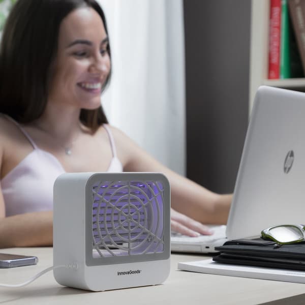 BRUKT Anti-mygg lampe med vegghenger KL Box InnovaGoods Hvit ABS (Fikset A+)