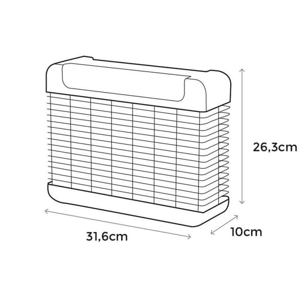 Elektrisk insektsjagare EDM 06524 Svart 2100 W 10 W 31,6 x 10 x 26,3 cm Professionell