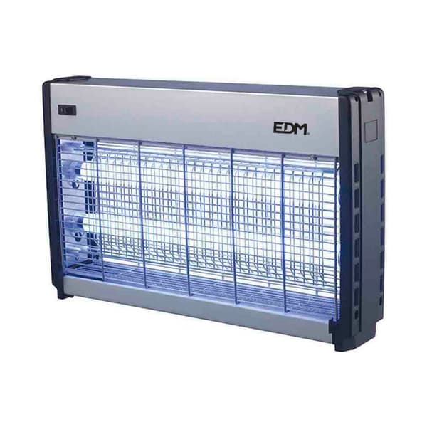 Elektrisk insektmorder EDM 06013 Sølvfarvet 2 x 15 W 49 x 10 x 31 cm