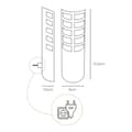 Pikkukuva 3 / 3: Elektroninen hyönteisansa EDM 06032 Valkoinen 9 W 9 x 7,5 x 27,5 cm