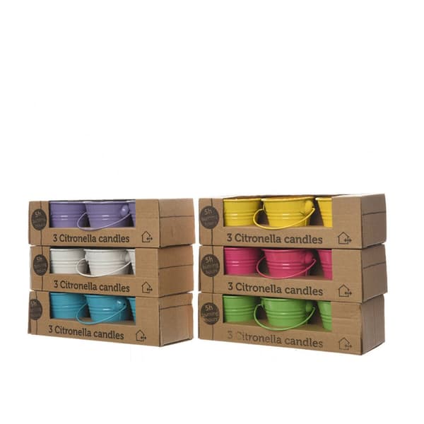 Hyttyskarkoitin Decoris Kynttiläsarja Ø 5 x 6,5 cm Monivärinen 45 g
