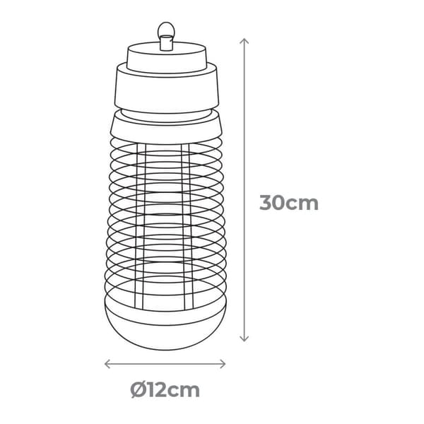 Elektroninen hyönteisansa EDM 06018 Musta 50 m2