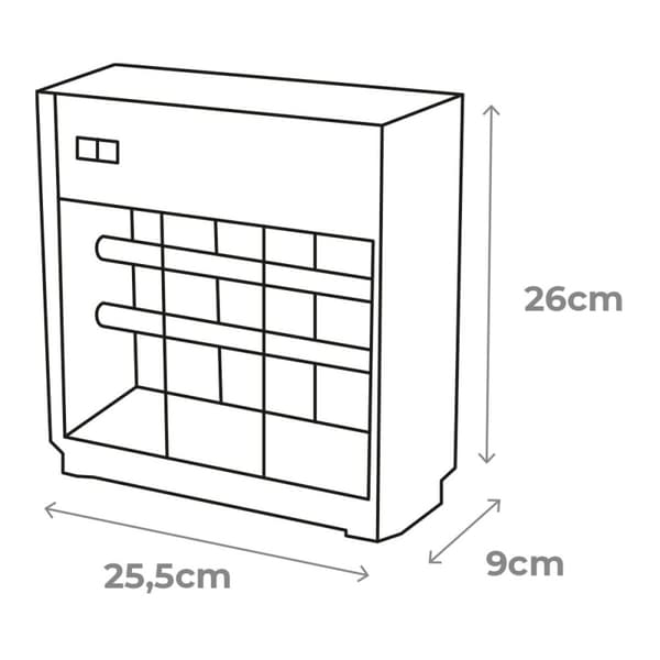 Elektroninen hyönteisansa EDM 06011 Musta Hopeinen 12 W 25,5 x 9 x 26 cm Ammattimainen