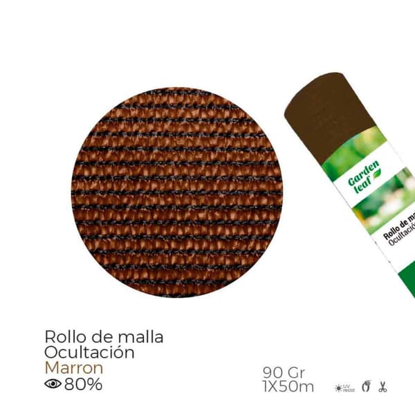 Afdækningsnet EDM 75801 Brun polypropylen (1 x 50 m)