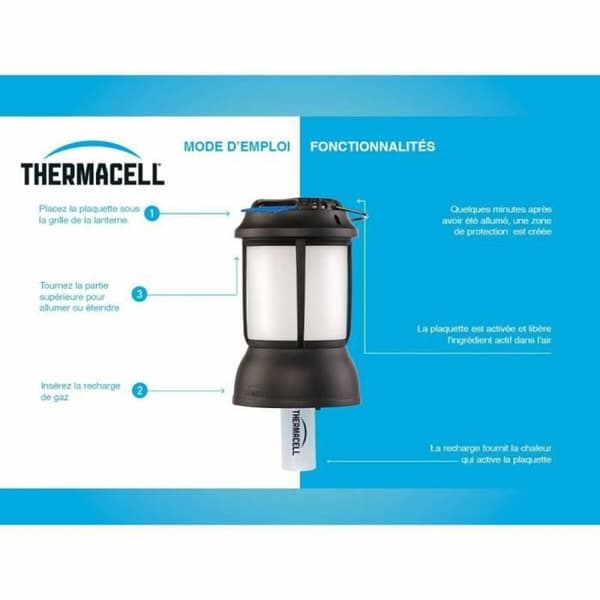 Hyttyskarkoitin THERMACELL SB-86601350 Musta