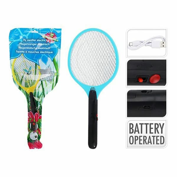 Genopladelig Insektdræber raket med LED Lifetime 48 x 21 cm Metal/Plastik