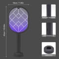 Pikkukuva 2 / 6: OBOSOE Electric Mosquito Racket, Fly Swatter Racket Ladattava Bug Zapper Racket Mosquito Trap Light Ladattava Mosquito Trap Light