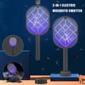 Pikkukuva 1 / 6: OBOSOE Electric Mosquito Racket, Fly Swatter Racket Ladattava Bug Zapper Racket Mosquito Trap Light Ladattava Mosquito Trap Light