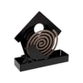 Miniatyrbillede 2 af 2: Holder til myggespiraler Versa Sort Metal 5 x 17 x 17 cm Fugl