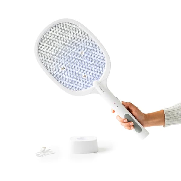2-i-1 oppladbart insekt drepe racket med UV-lys Elecfly InnovaGoods