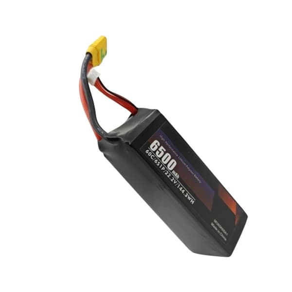 Dronbatteri, 6500mAh kapacitet, 60C urladdningshastighet,MO65K6SA1, 22.2V