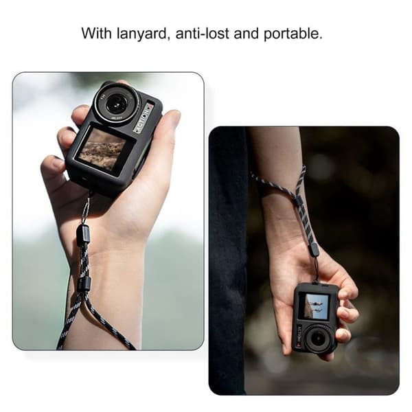 Silikonfodral med linsskydd till DJI OSMO Action 4 / 3 - Svart