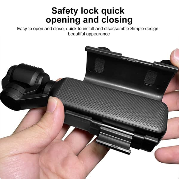Beskyttelsesdeksel for DJI OSMO Pocket 3 med tofotsfeste og kaldskofeste - Svart