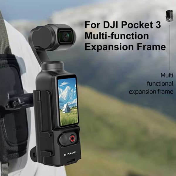 Beskyttelsesdeksel for DJI OSMO Pocket 3 med tofotsfeste og kaldskofeste - Svart