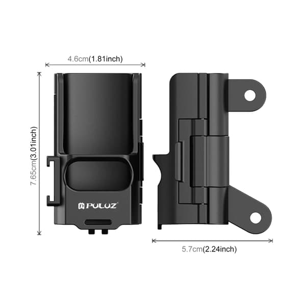 Beskyttelsesdeksel for DJI OSMO Pocket 3 med tofotsfeste og kaldskofeste - Svart